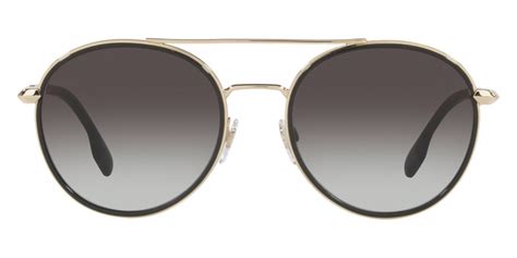 Burberry™ Ivy BE3131 11098G 55 Light Gold Sunglasses